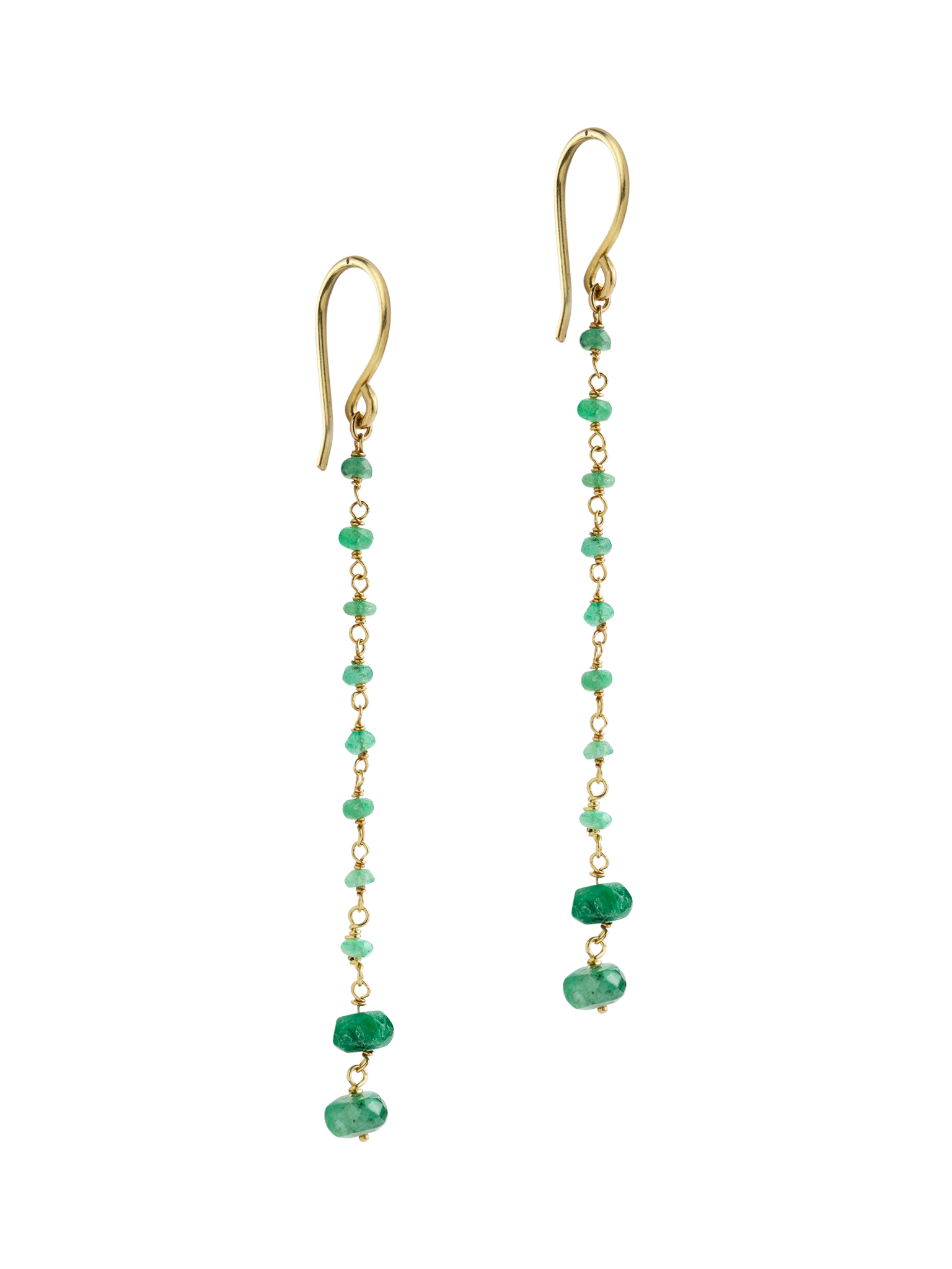 Green sapphire earrings